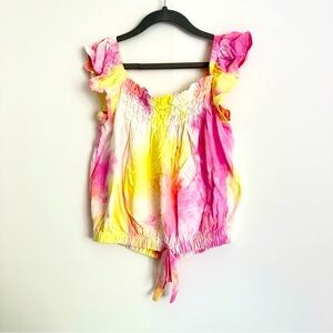 Vintage Havana, summer girl blouse, pink size L